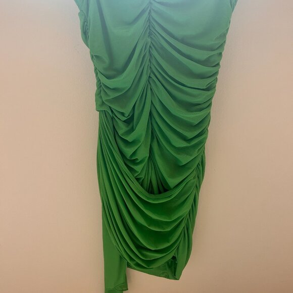 Amanda Uprichard x Revolve Anja Mini Dress (Grass) - Picture 7 of 7